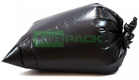 Мешки для мусора 120 л, 80 мкм, ПВД, 10 шт, двухслойные, размер 70х110 см, черные, EXPORT - Вид 3