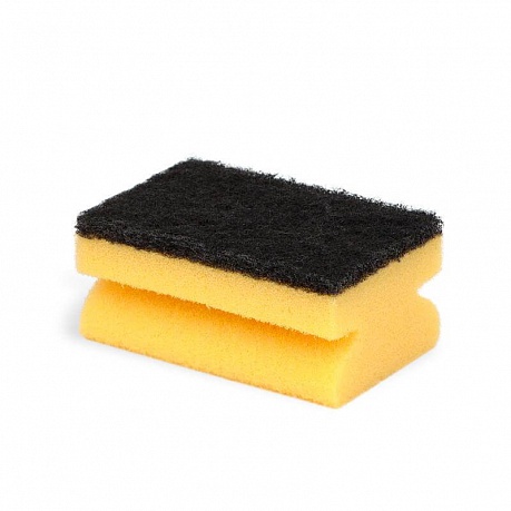 Кухонная губка PATERRA SUPER AKTIV с лавсаном с вырезами 95x70x45 мм - Вид 1